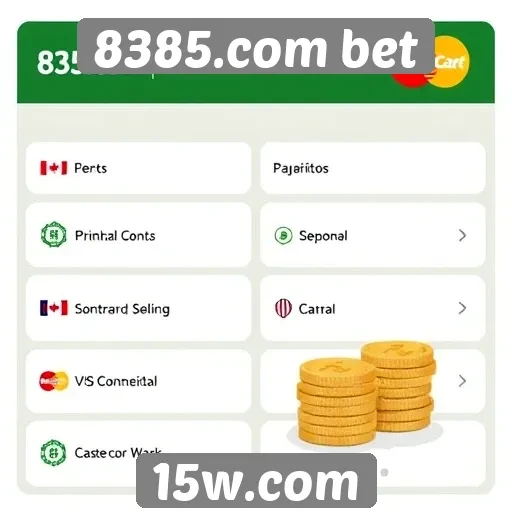 Métodos de pagamento aceitos no 8385.com bet
